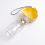 2-in-1 Portable Pet Water Bottle 600ml Water