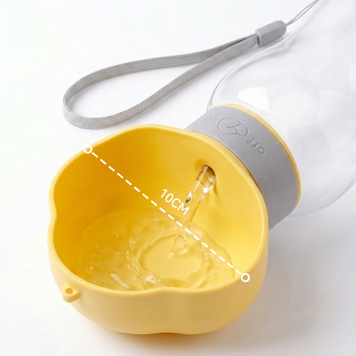 2-in-1 Portable Pet Water Bottle 350ml Water