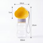 2-in-1 Portable Pet Water Bottle 350ml Water